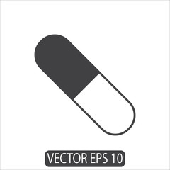 Pills, Capsule Icon, Vector Template
