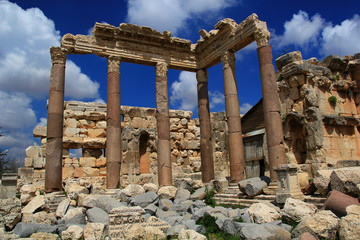 The ancient city of Baalbek in Lebanon