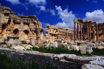 The ancient city of Baalbek in Lebanon