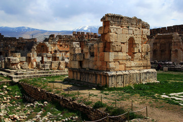 Fototapeta na wymiar The ancient city of Baalbek in Lebanon