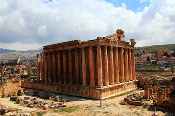 The ancient city of Baalbek in Lebanon