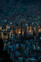 city at sunset, La Paz - Bolivia