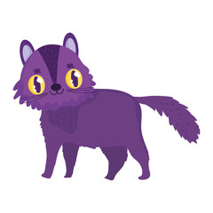 cute cat cartoon feline character pets