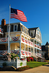 Fourth of July Decorations in Ocean Grove NJ