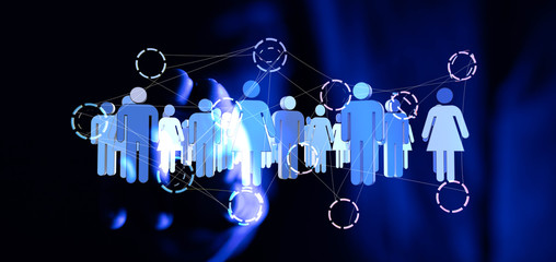 Social Media Communication Internet Network 3d