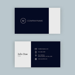Naklejka na ściany i meble Clean business card template vector design.