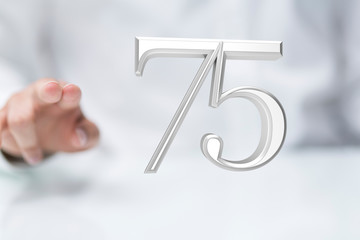 Template 3d  Years Anniversary Illustration.