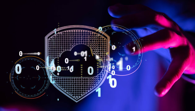 Photo of Out of Focus IT Technician Turning on Data Server..