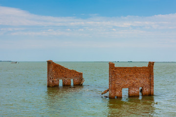 The Po delta in Italy
