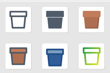 Pot icon in isolated on white background. for your web site design, logo, app, UI. Vector graphics illustration and editable stroke. EPS 10.