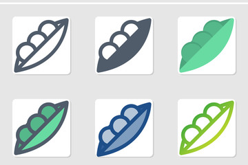 bean icon in isolated on white background. for your web site design, logo, app, UI. Vector graphics illustration and editable stroke. EPS 10.