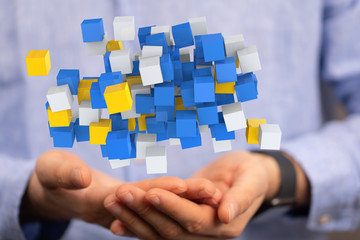 Cloud storage and Computing concept.