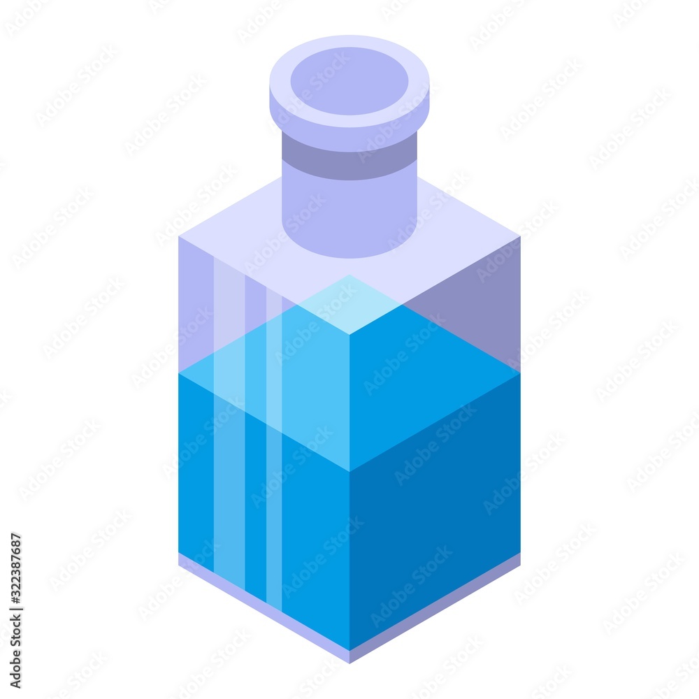 Poster arcanum potion icon. isometric of arcanum potion vector icon for web design isolated on white backgr
