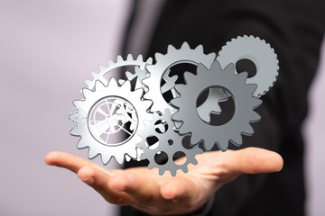 gear Technology setting concept background.