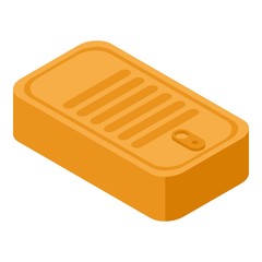 Steel tin can icon. Isometric of steel tin can vector icon for web design isolated on white background