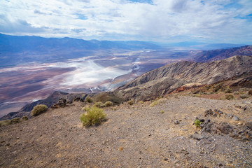 badwater basin from dantes view in death valley, california, usa