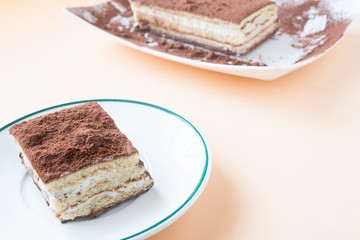 Tiramisu traditional italian dessert
