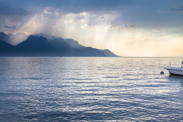 Geneva lake panorama, Switzerland