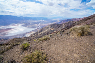badwater basin from dantes view in death valley, california, usa