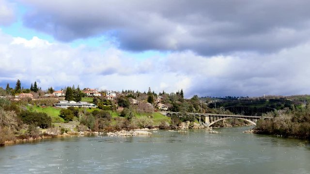 American rive at Folsom bridge