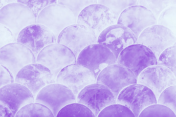 Fish scales japanese pattern. Purple violet watercolor gradient abstract background