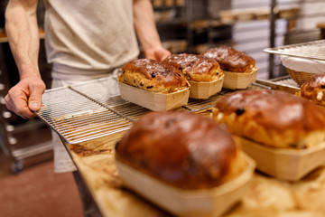 Brot backen in der Backstube