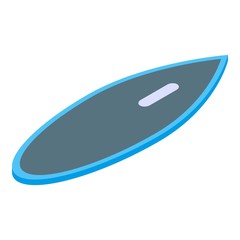Water surfboard icon. Isometric of water surfboard vector icon for web design isolated on white background