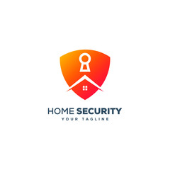 Home Security Logo Design Vector
