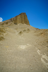 hikink the golden canyon - gower gulch circuit in death valley, california, usa