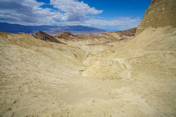 hikink the golden canyon - gower gulch circuit in death valley, california, usa