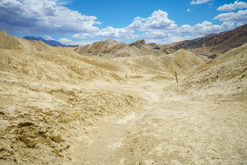 hikink the golden canyon - gower gulch circuit in death valley, california, usa