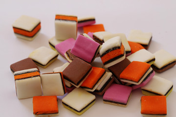 Licorice candies. Sugar flavored licorice.