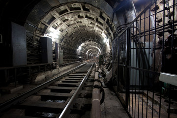 Moscow metro tunnel