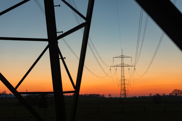 Hochspannungsleitung, Strom, Deutschland