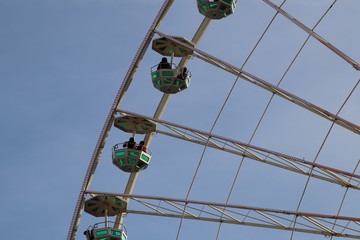 La grande roue de Lyon située place Bellecour - Ville de Lyon - Département du Rhône - France