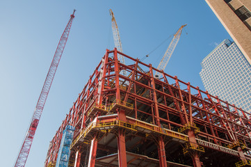 Freedom Tower under construction in 2011.