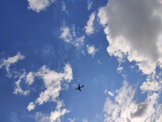 airplane in the sky