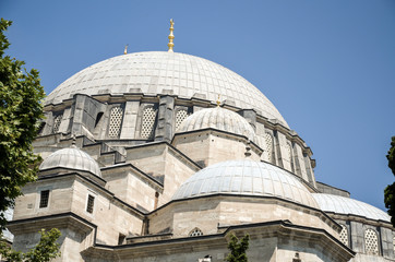 Fototapeta na wymiar Suleymaniye Mosque in Istanbul, Turkey.