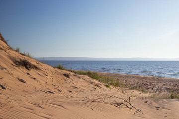 a sandy beach at Mellembystrand, southern Sweden
