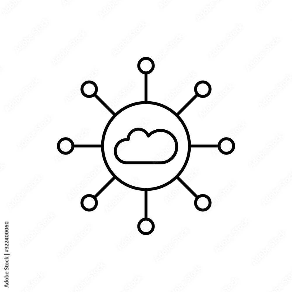 Poster network, seo icon. simple line, outline vector elements of commerce icons for ui and ux, website or 