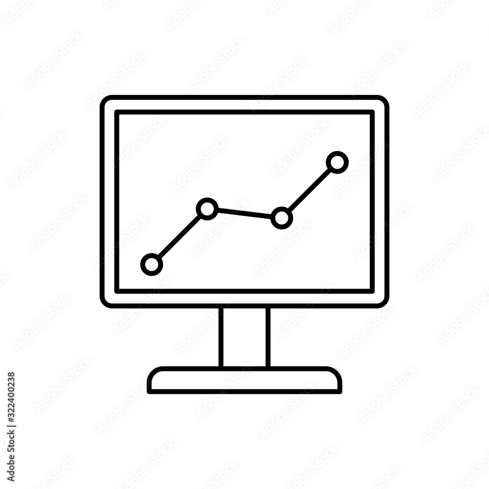 Poster analytics, chart, seo icon. simple line, outline vector elements of commerce icons for ui and ux, we