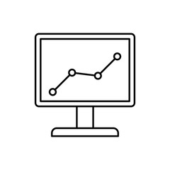 Analytics, chart, SEO icon. Simple line, outline vector elements of commerce icons for ui and ux, website or mobile application