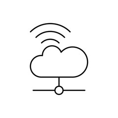 Cloud computing, wifi, SEO icon. Simple line, outline vector elements of commerce icons for ui and ux, website or mobile application