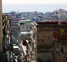 tipico vicolo di napoli in Italia
