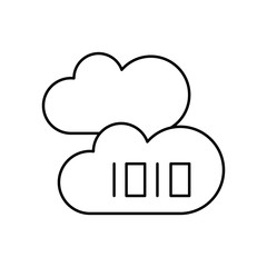 Cloud computing, 1010 icon. Simple line, outline vector elements of commerce icons for ui and ux, website or mobile application