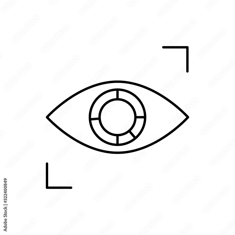 Poster view, eye, seo icon. simple line, outline vector elements of commerce icons for ui and ux, website o