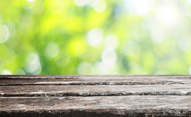 Fototapeta premium Empty old wooden table background