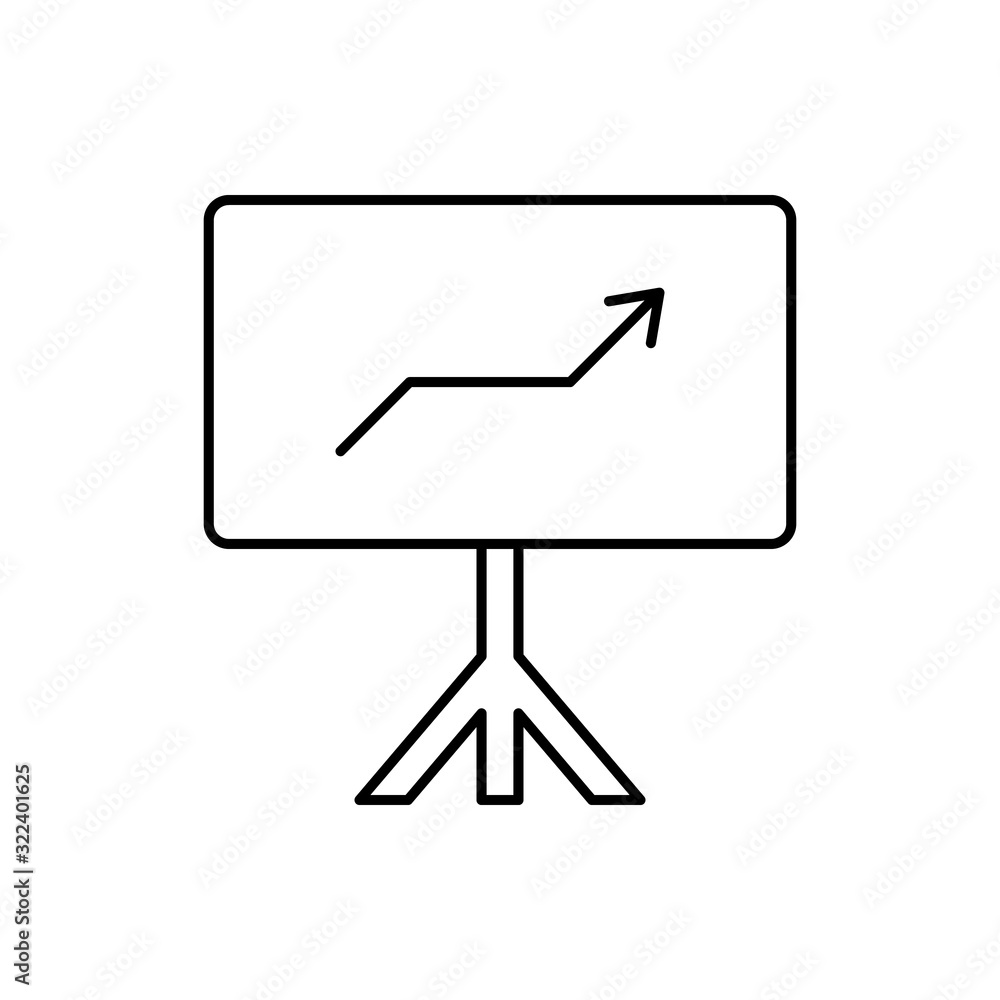 Poster analytics, arrow, seo icon. simple line, outline vector elements of commerce icons for ui and ux, we