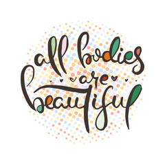 Obraz premium Hand lettering grunge card with textured handcrafted doodle letters in retro style