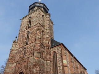 Fototapeta na wymiar Stadtkirche Sankt Marien in Homberg / Efze